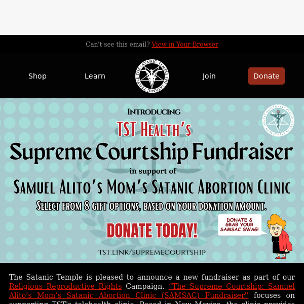 Introducing TST Health's Supreme Courtship Fundraiser!