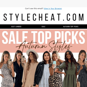 Autumn Top Picks- SALE Version 🔥