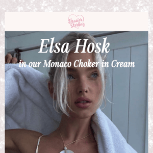 the choker Elsa Hosk swears by is 30% OFF 📿