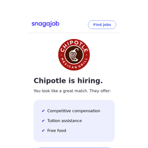 Chipotle is Hiring Near You