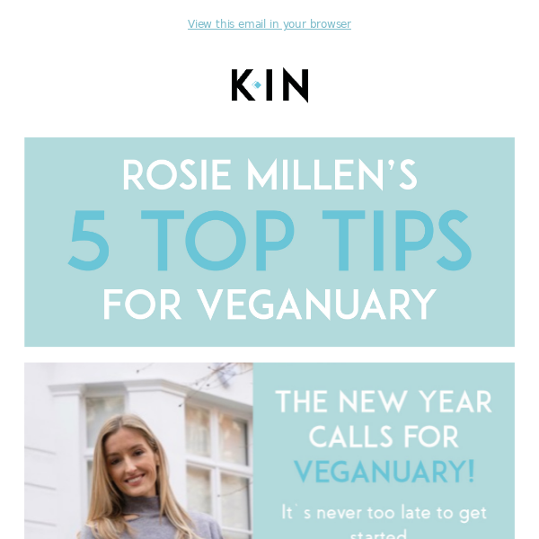 5 top tips for Veganuary with Rosie Millen...