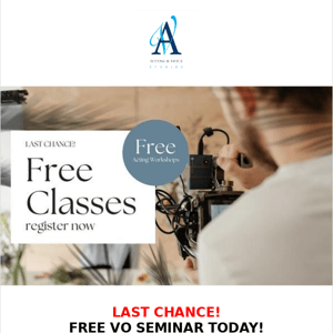 Free Classes for You!