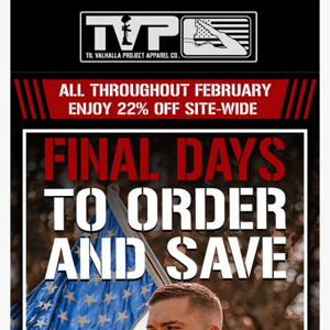 Site-Wide Sale Ends Tomorrow