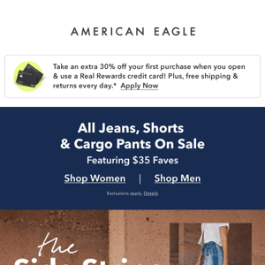 $35 FAVES! All jeans, shorts & cargo pants on sale