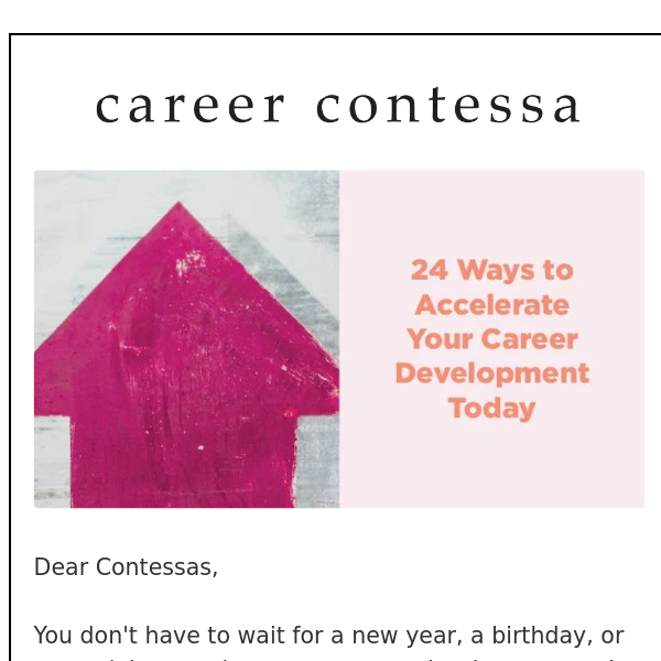 🥳 24 Ways to Make This Your Career Year