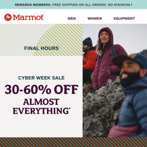 LAST CALL: 30-70% Off Cyber Week Deals