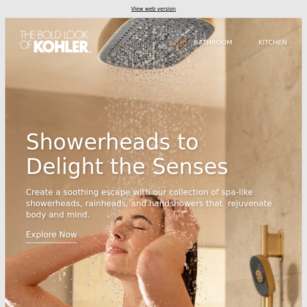 Your Personal Spa with KOHLER Showerheads Is Calling