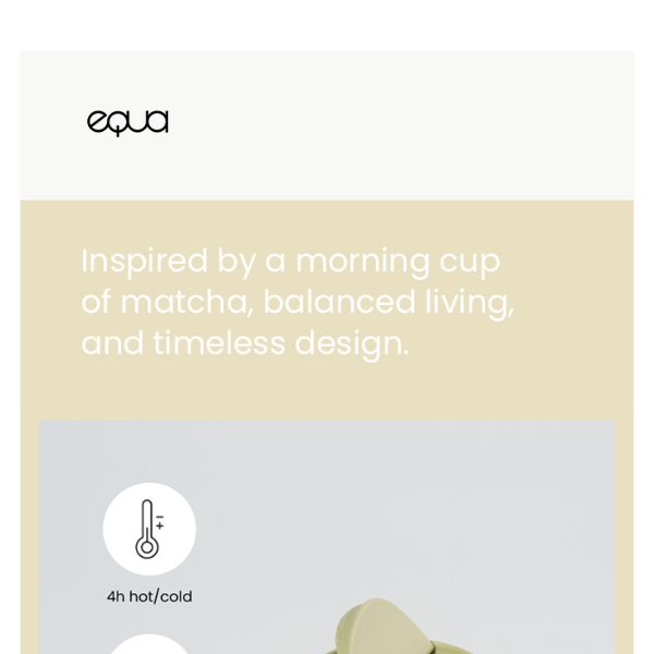 NEW IN: EQUA cup in Matcha! 🍵
