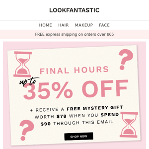 SALE FINAL HOURS ⏳ + Mystery Gift Worth $78