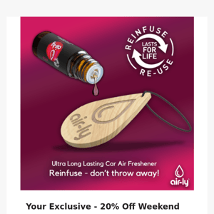 Your Exclusive 20% Off Weekend