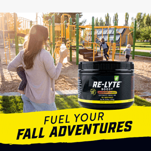 Embrace autumn with Re-Lyte Boost 🍂