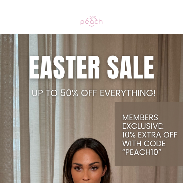 Easter Sale: up to 50% off💛