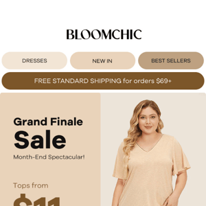 Grand Finale Blowout: Stylish Selections from $11!