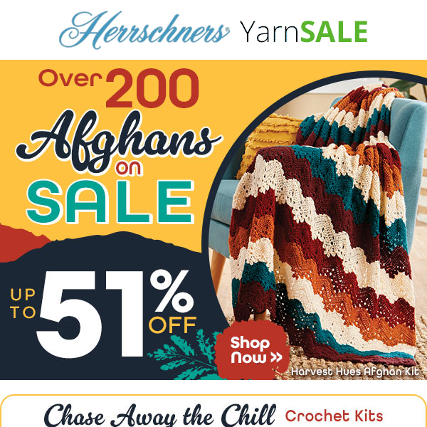 Don't Miss Out. 200+ Afghans Up to 51% OFF - Herrschners