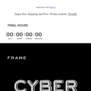 CYBER MONDAY SALE EXPIRES IN 6 HOURS