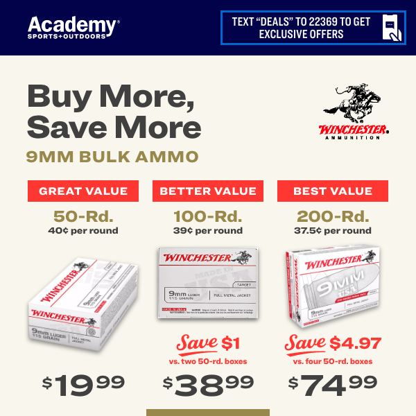 Buy Your Ammo in Bulk, Save More!