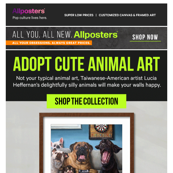 Treat your walls to doggone cute art