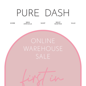 Online Warehouse SALE Starts Now! 💥