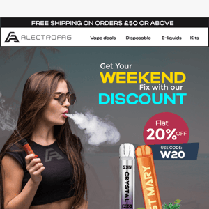 Alectrofag, Special Weekend Offer! - Code W20 for Flat 20% OFF 🤑