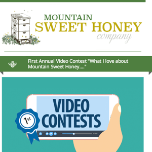 Free Bee Packages - Video Contest and First Year Hive Contest - 6 Prizes to be awarded