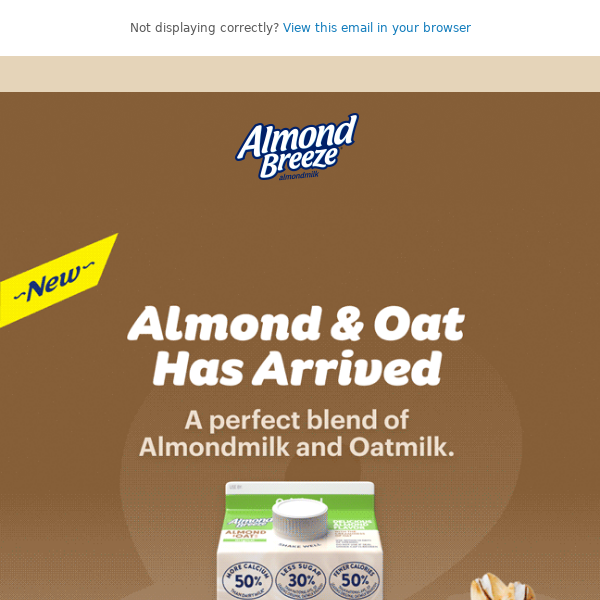 NEW & DELICIOUS | Almond & Oat Blend