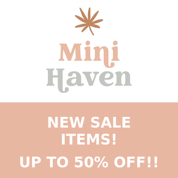 NEW SALE ITEMS ADDED!