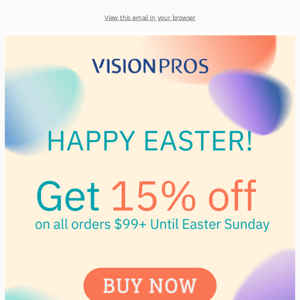 Happy Easter! 🐰 Save 15% Off Contacts Until Easter Sunday