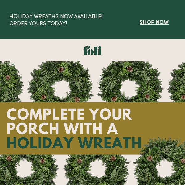 🌲Deck Your Porch with Festive Holiday Wreaths