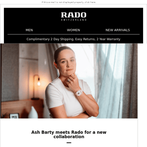 Jeu, Set, Match: The Ash Bartly x Rado Collaboration Is Here