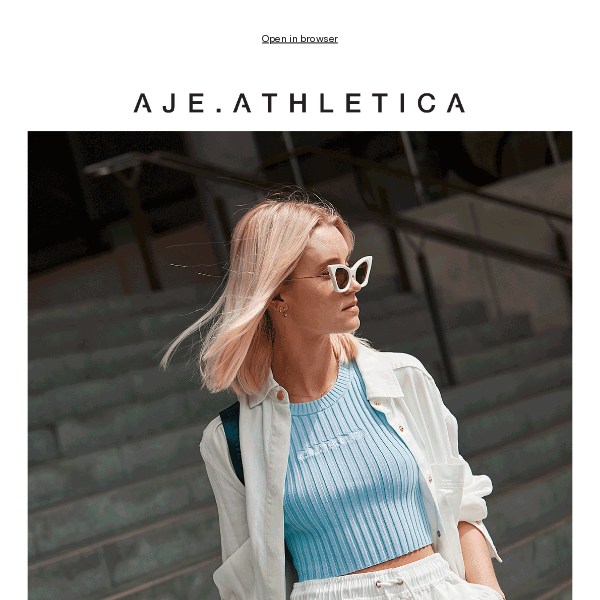NEW ARRIVALS | Shop A.A in Ice Blue and White.