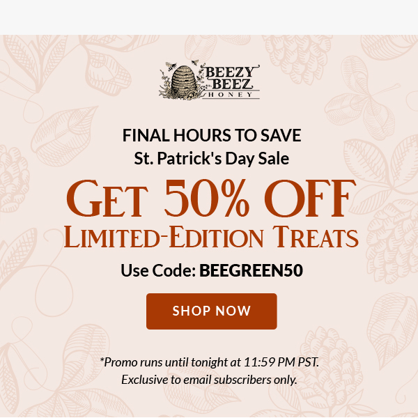 Final Hours: Claim Your Lucky 50% Savings Now