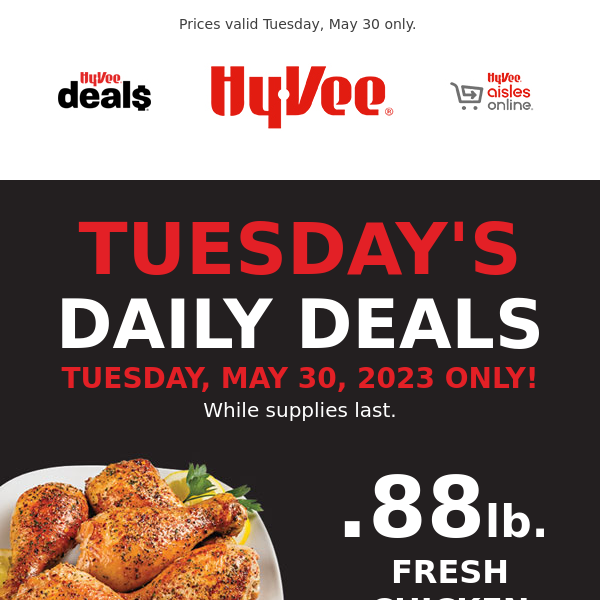 Don't Miss Our 1-Day Sale 🍗 🥗 🍕