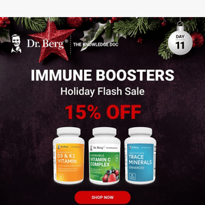 15% OFF Immune Booster Kit—Final Hours