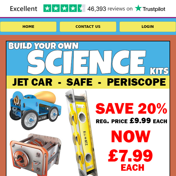 LAST CHANCE! Build Your Own Science Kits!