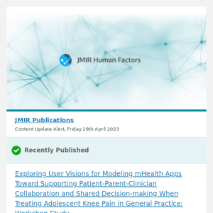 [JHF] Exploring User Visions for Modeling mHealth Apps Toward Supporting Patient-Parent-Clinician Collaboration and Shared Decision-making When Treati