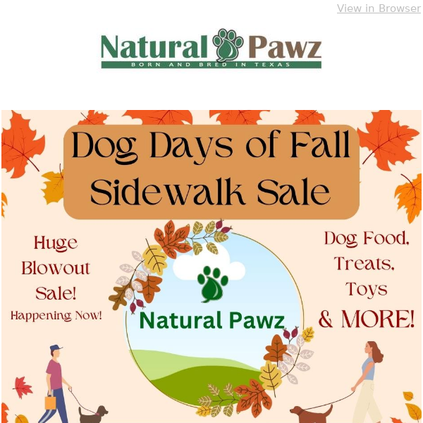 Sidewalk Sale TODAY - Amazing Deals on Your Pet's Favorites!