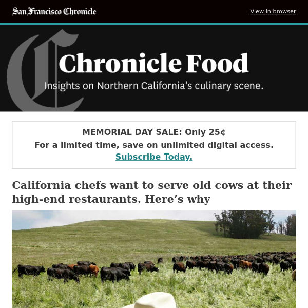 California chefs want to serve old cows at their high-end restaurants. Here’s why