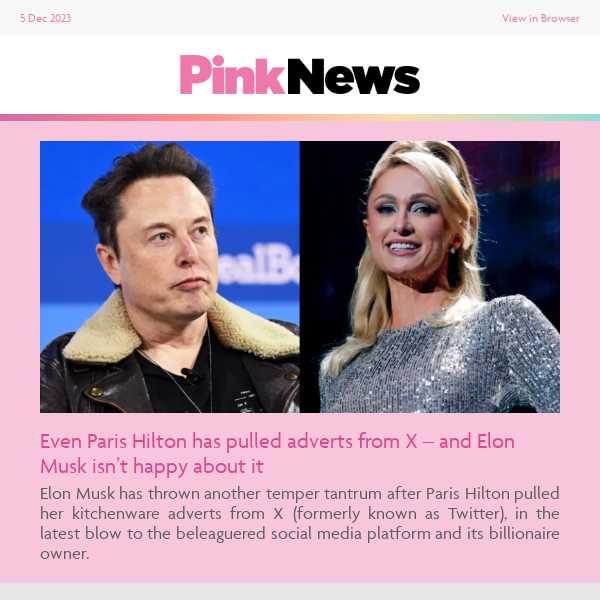 🐦 Elon Musk now has beef with Paris Hilton 😒