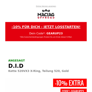 Gönn' Dir Deine -10% 🥳