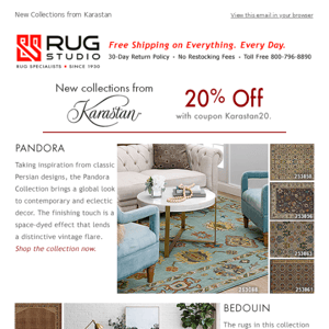 New Collections from Karastan + 20% Off Coupon