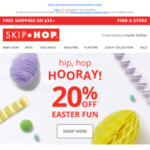 ICYMI: 20% OFF Easter Basket Fun! 🐣