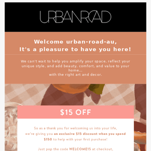 Welcome to Urban Road! 😊