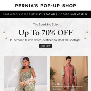 The Sparkling Sale: Unmissable Diwali stunners!