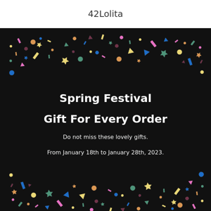 🎉Spring Festival Gift for Everyone from 42Lolita🎉