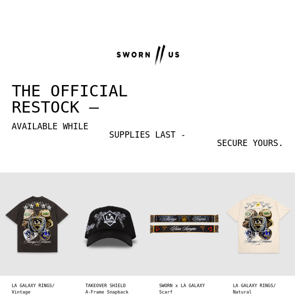 Sworn To Us - Latest Emails, Sales & Deals