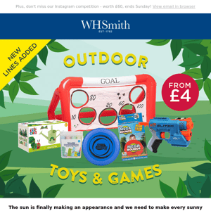 Outdoor Toys And Games From £4!