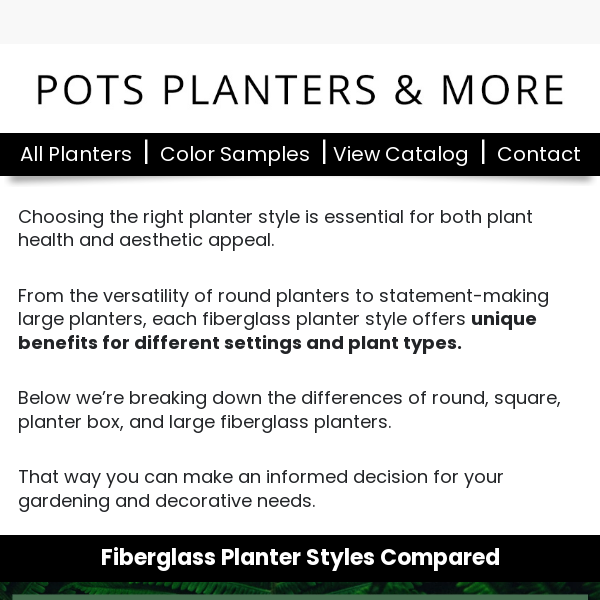 🤔Is Your Planter Style Right for Your Plants?