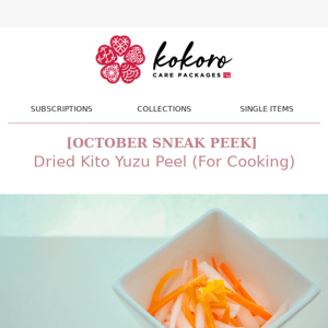 🍴[SNEAK PEEK] Dried Kito Yuzu Peel (For Cooking)