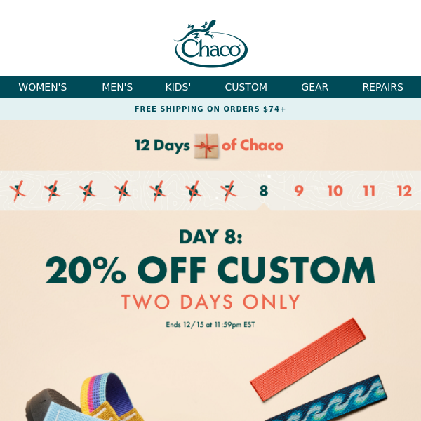 2 DAYS ONLY: 20% off all custom