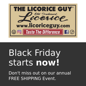 Black Friday FREE SHIPPING continues!!!